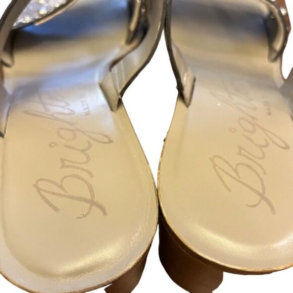 Brighton Thrill Block Heeled Slip On Snake Skin Print Sandals JAG03 Size 8.5 - Picture 7 of 9